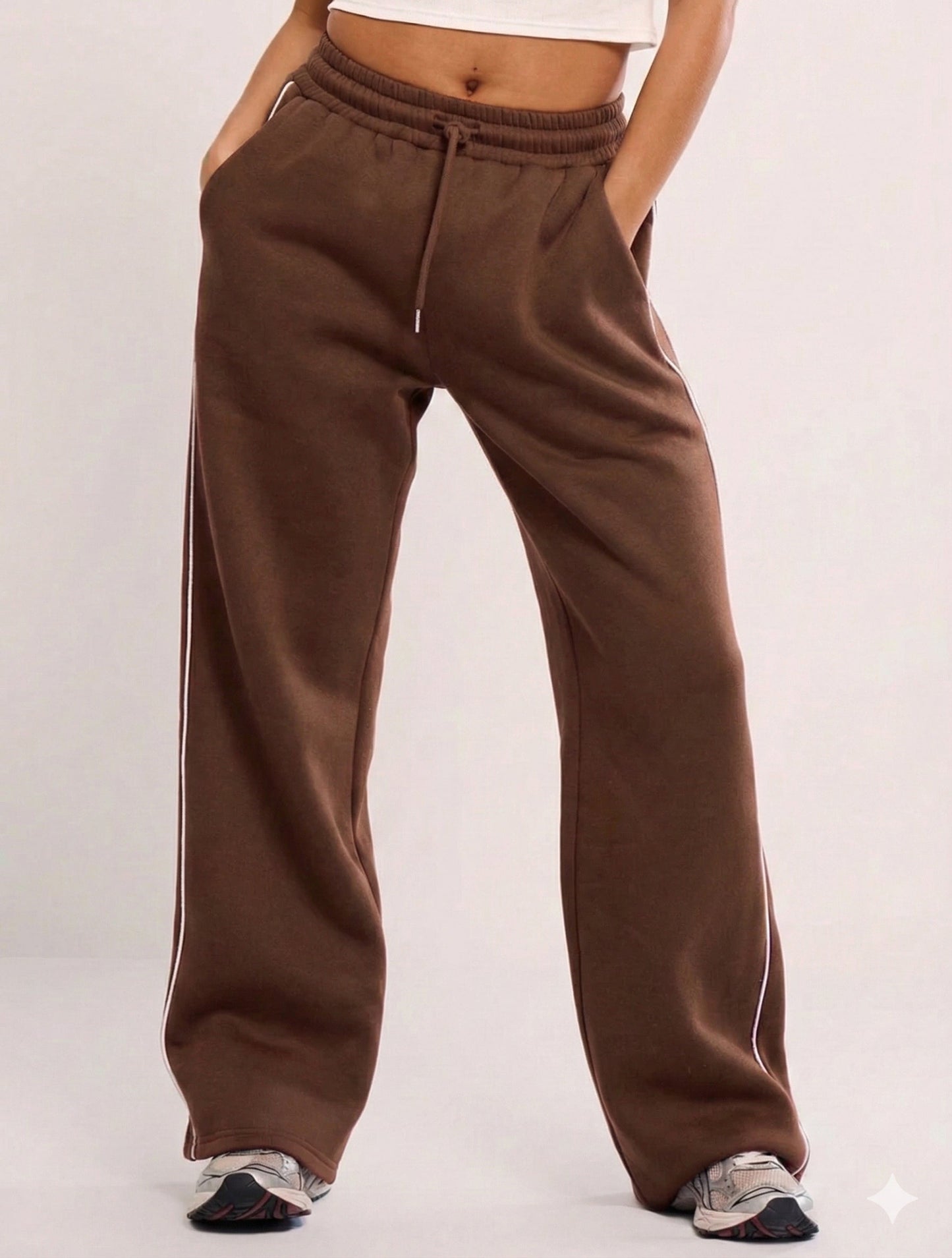 Striped Wide Leg Joggers