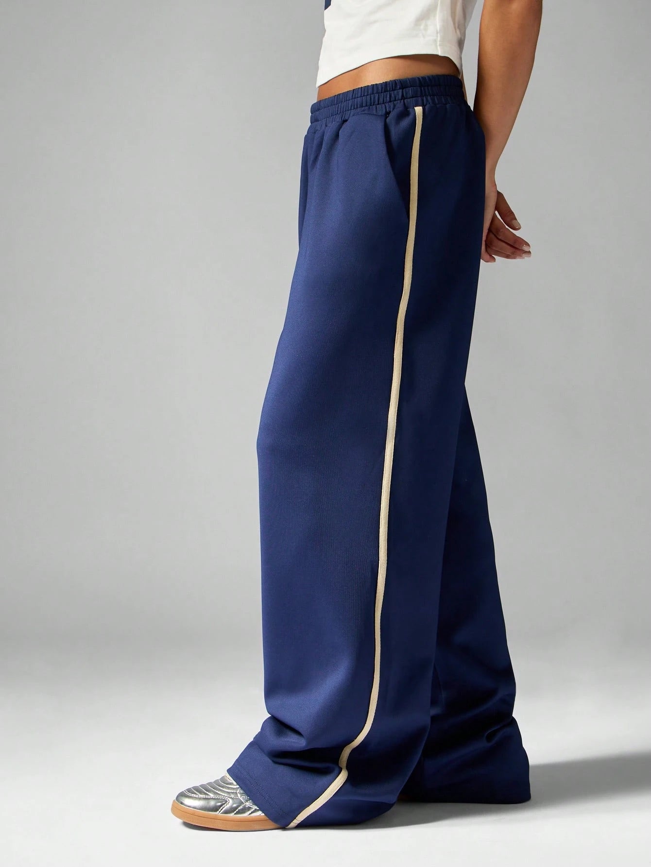 Striped Wide Leg Joggers