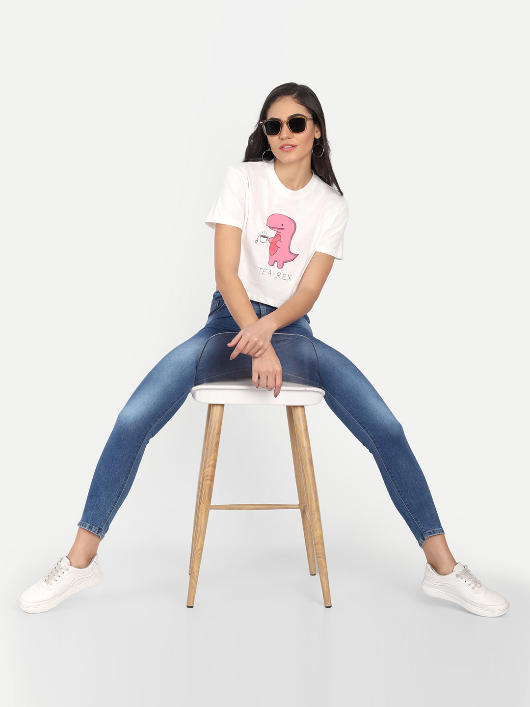 Printed Crop Tshirt