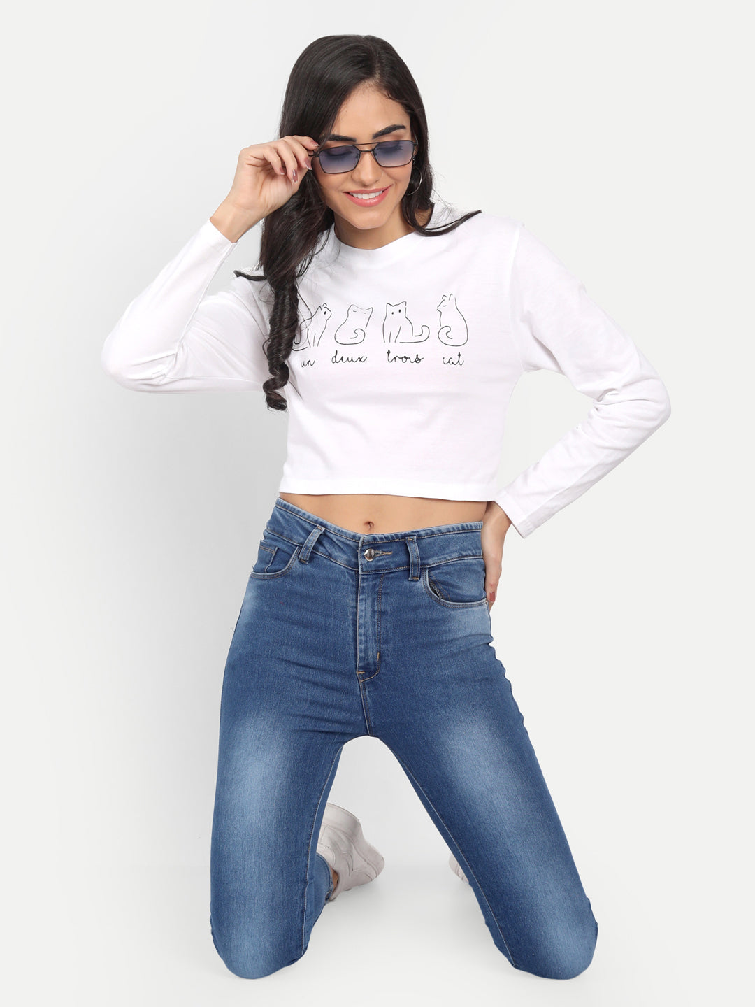 Crop Printed T-Shirt