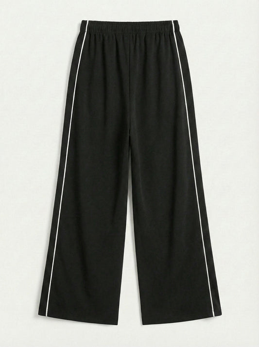 Striped Wide Leg Joggers