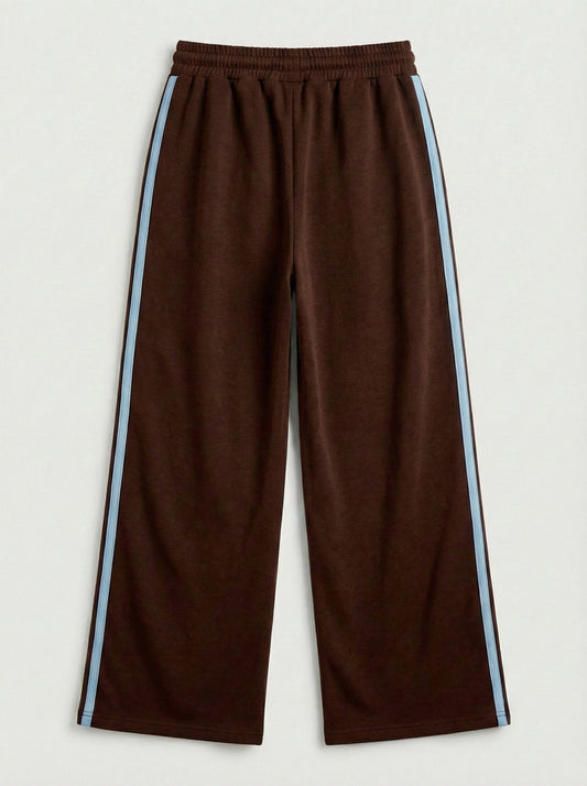 Striped Wide Leg Joggers