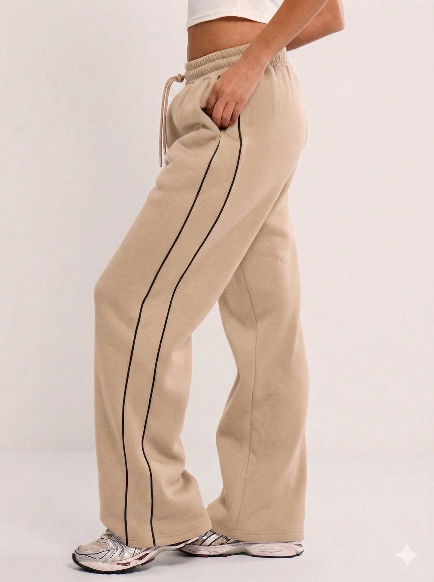 Striped Wide Leg Joggers