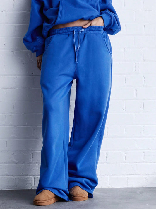 Solid Wide Leg Joggers