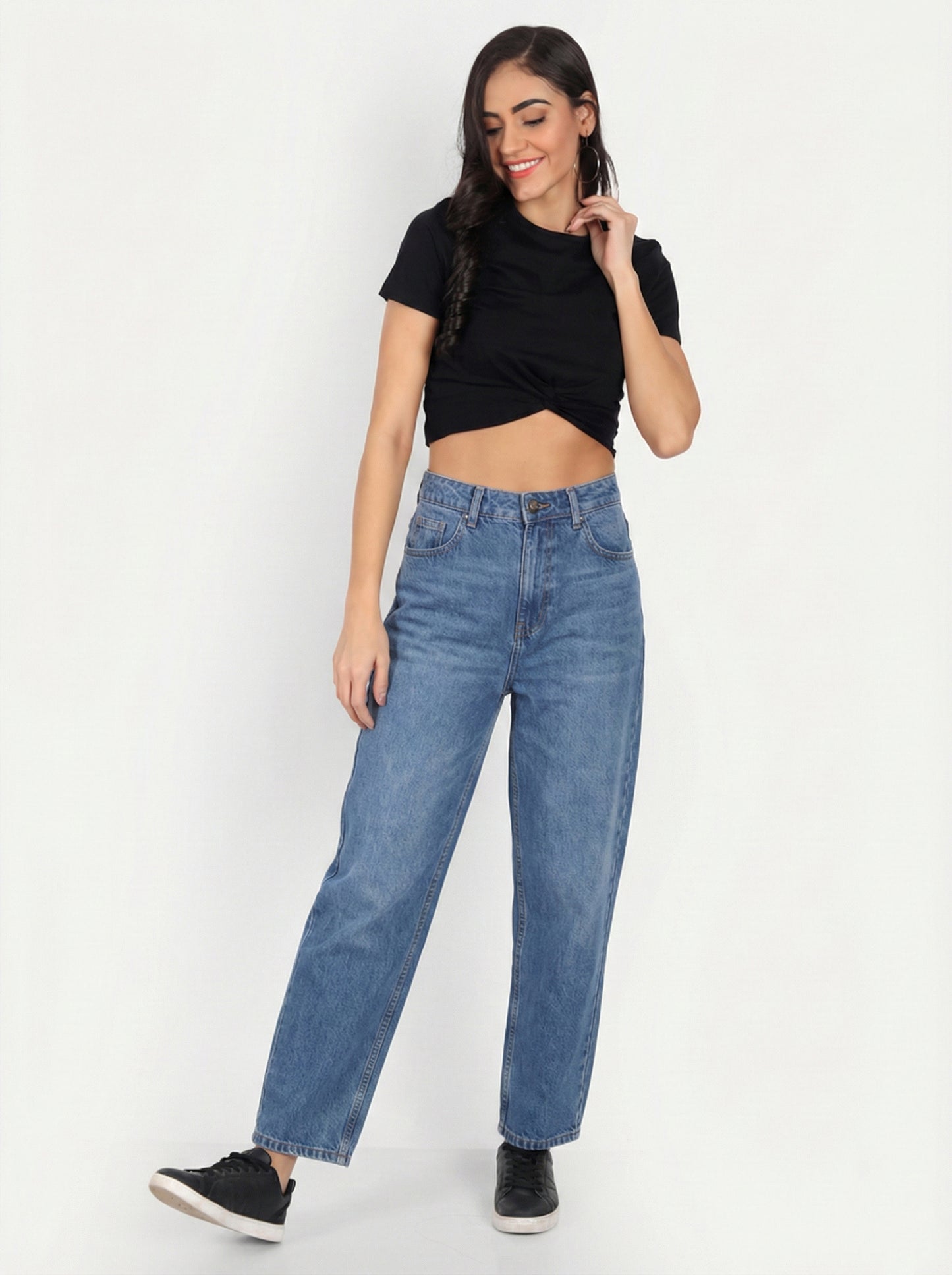 Front Twist Crop T-Shirt