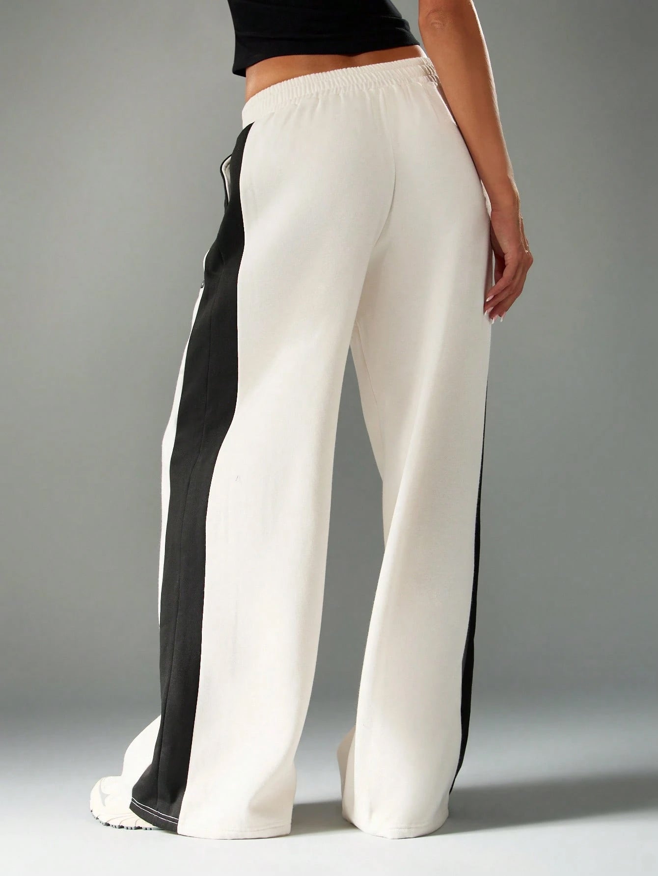 Striped Wide Leg Joggers