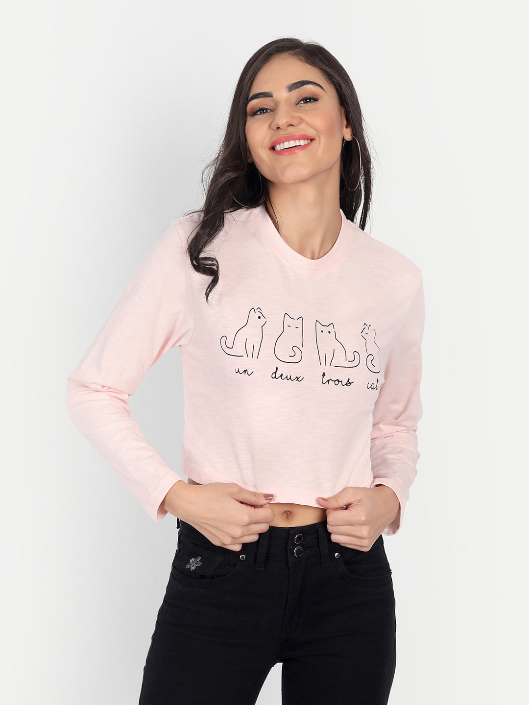 Crop Printed T-Shirt
