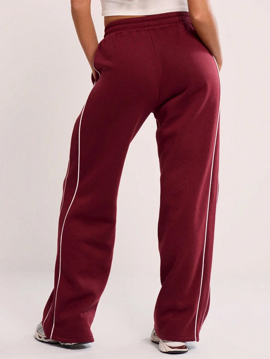 Striped Wide Leg Joggers