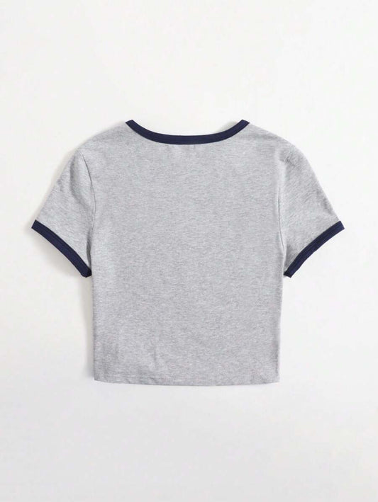 Ringer Crop T-Shirt