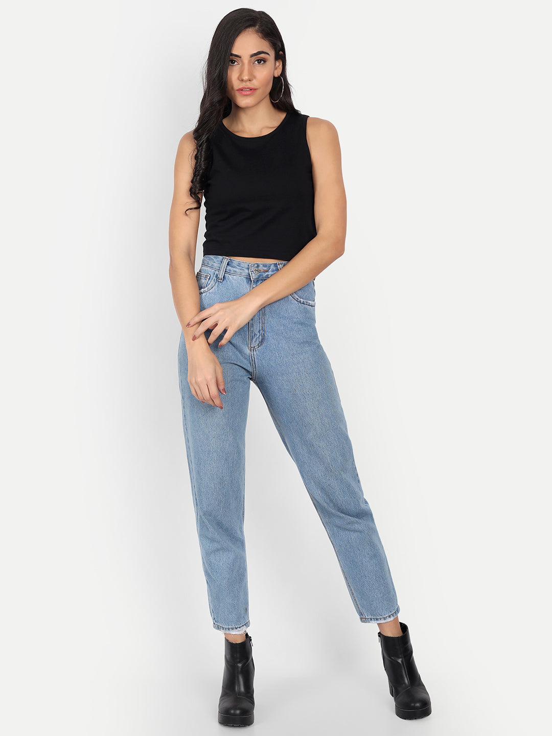 Crop Sleveless T-Shirt