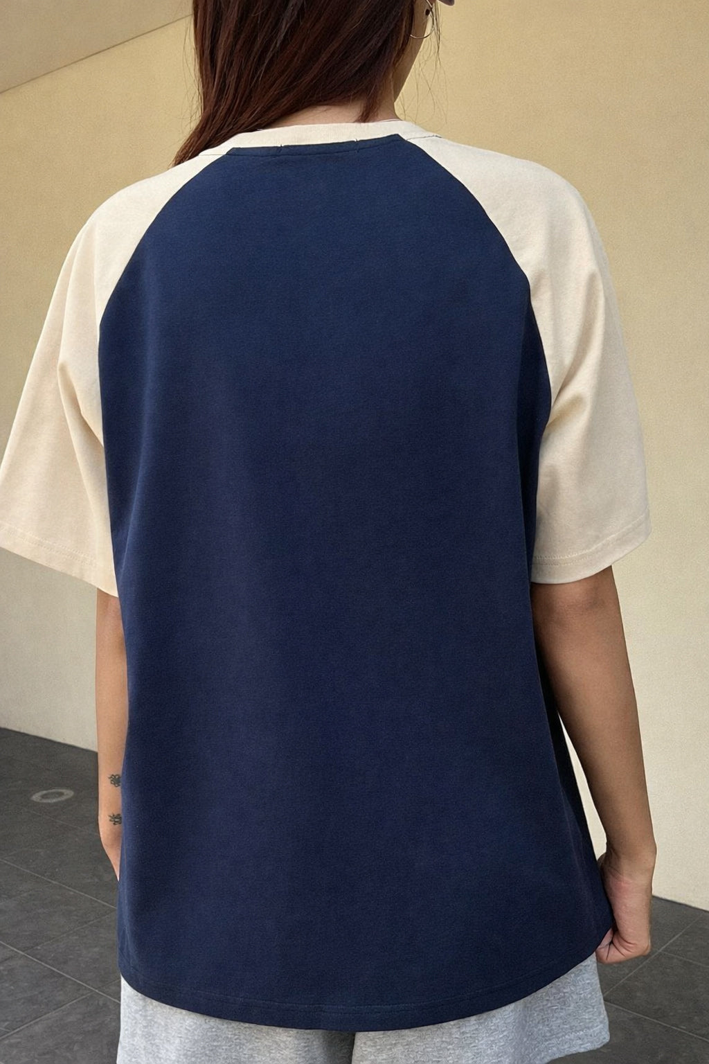 Raglan Printed Oversized T-Shirt
