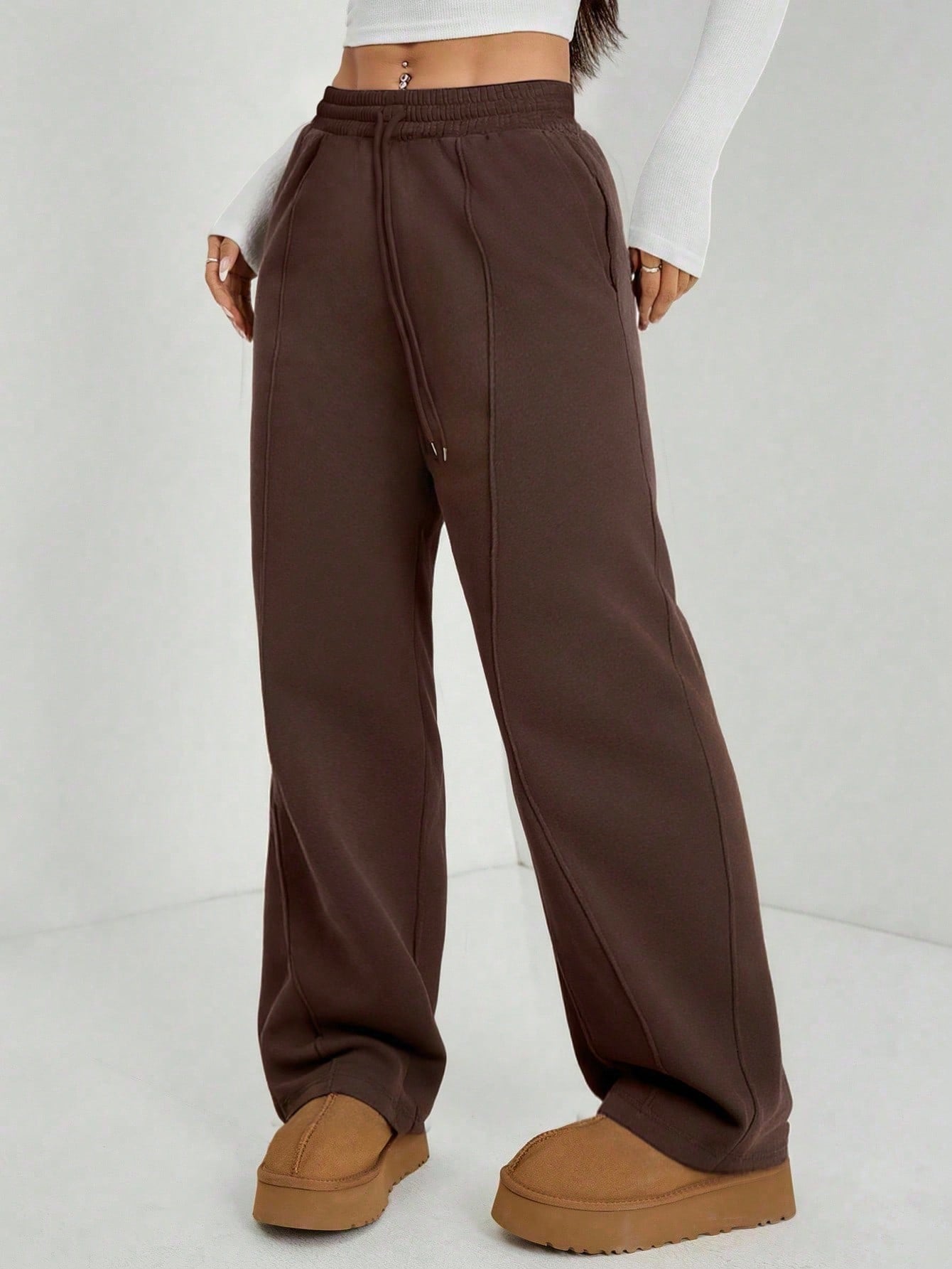Center Pleated Joggers