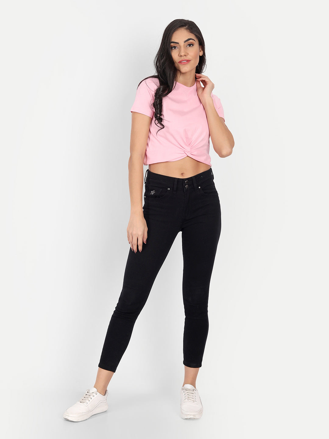 Front Twist Crop T-Shirt