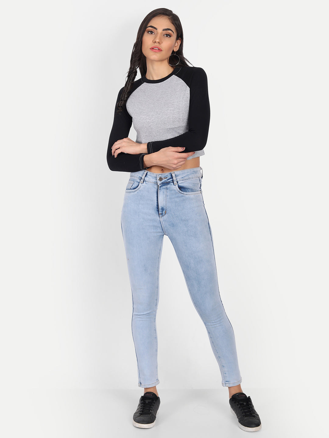 Colorblock Raglan Full Sleeve Tshirt