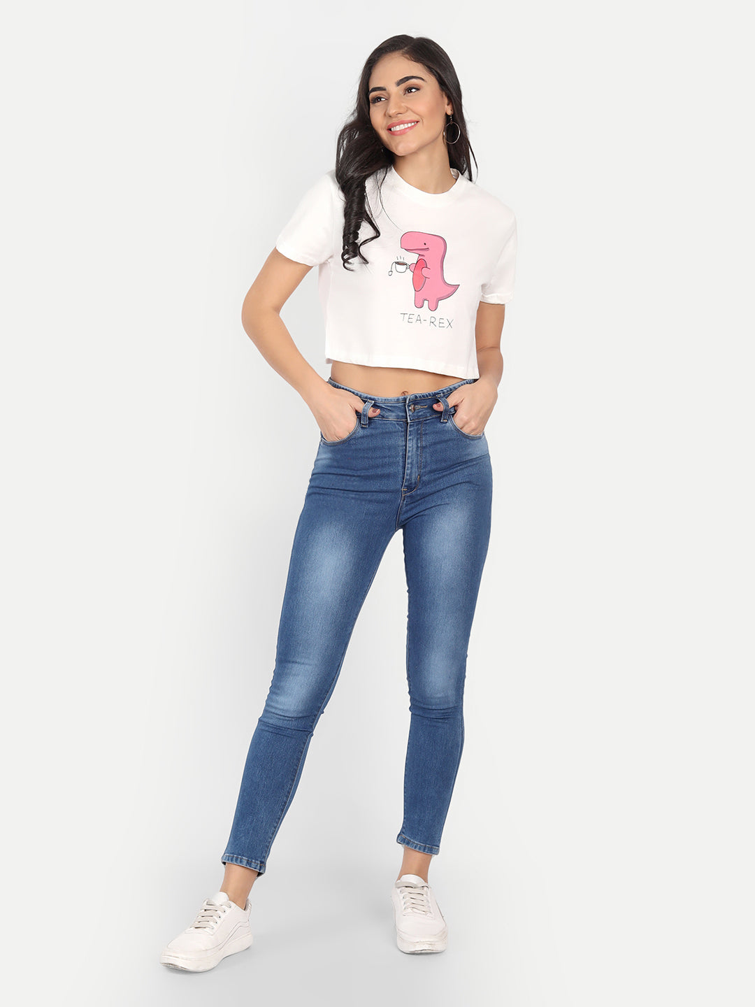 Printed Crop Tshirt