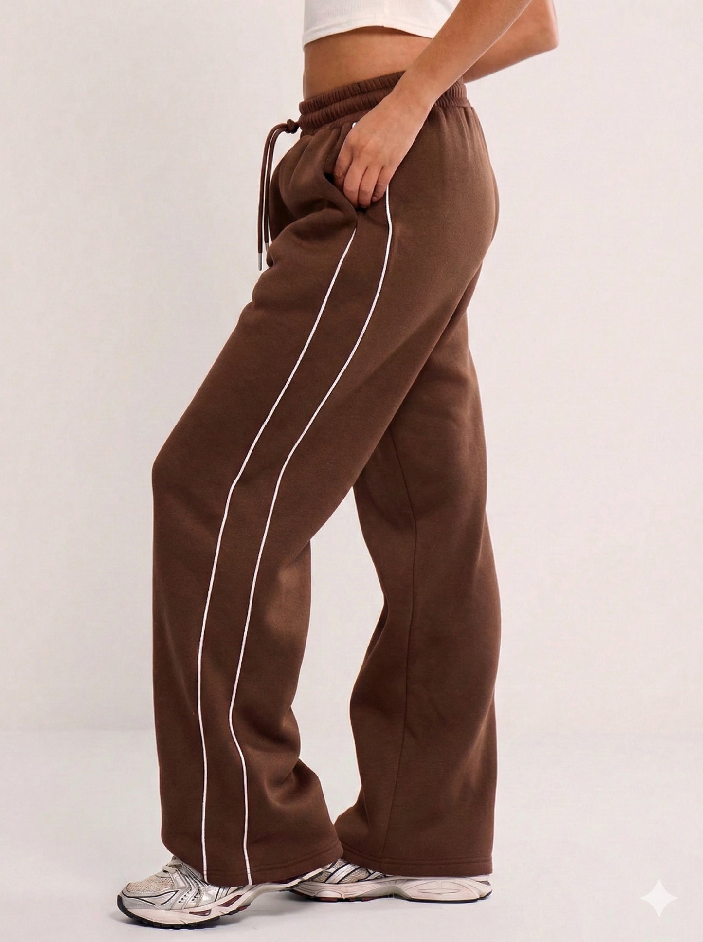 Striped Wide Leg Joggers