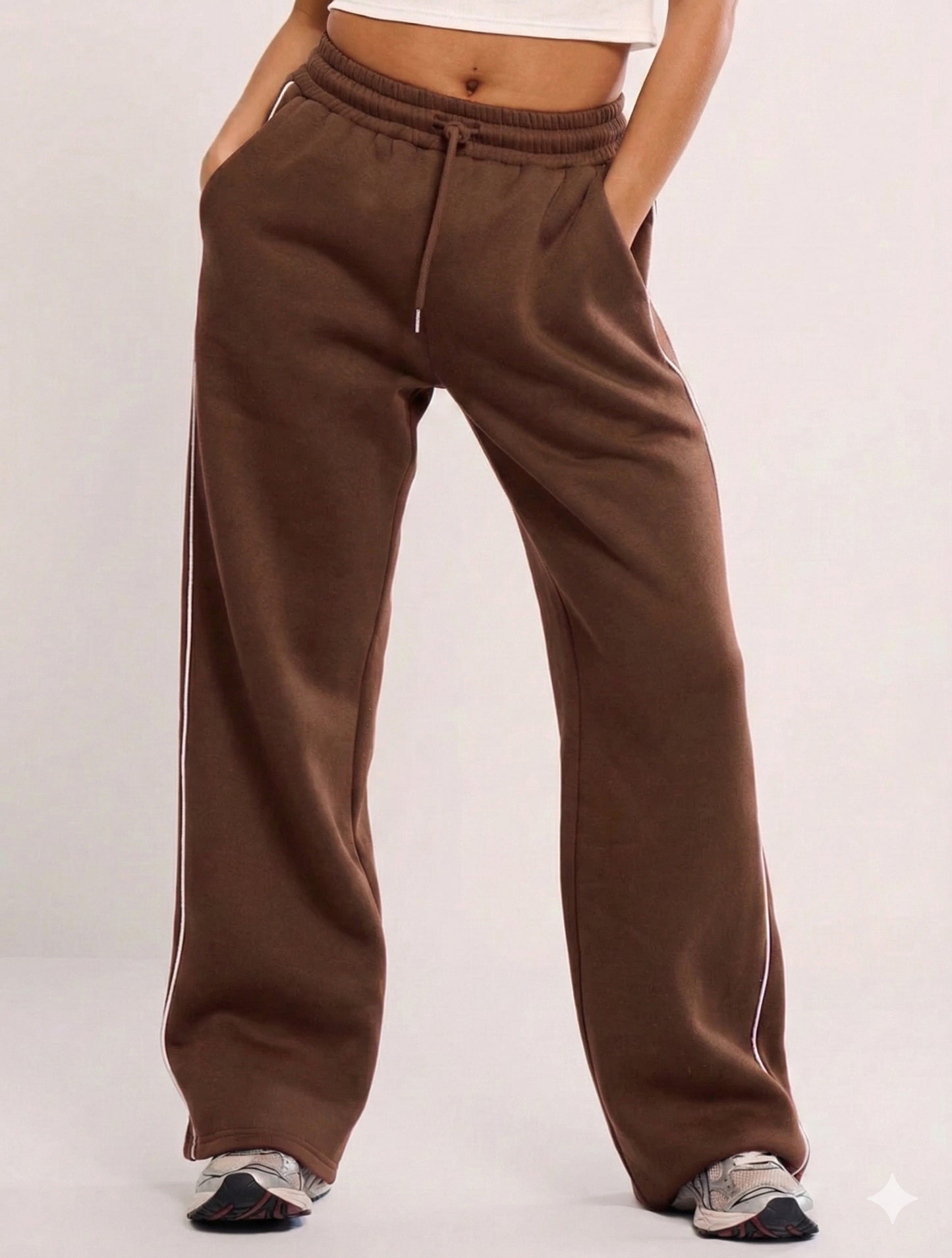 Striped Wide Leg Joggers