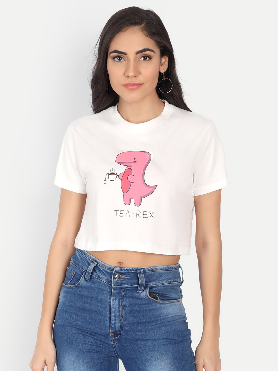 Printed Crop Tshirt
