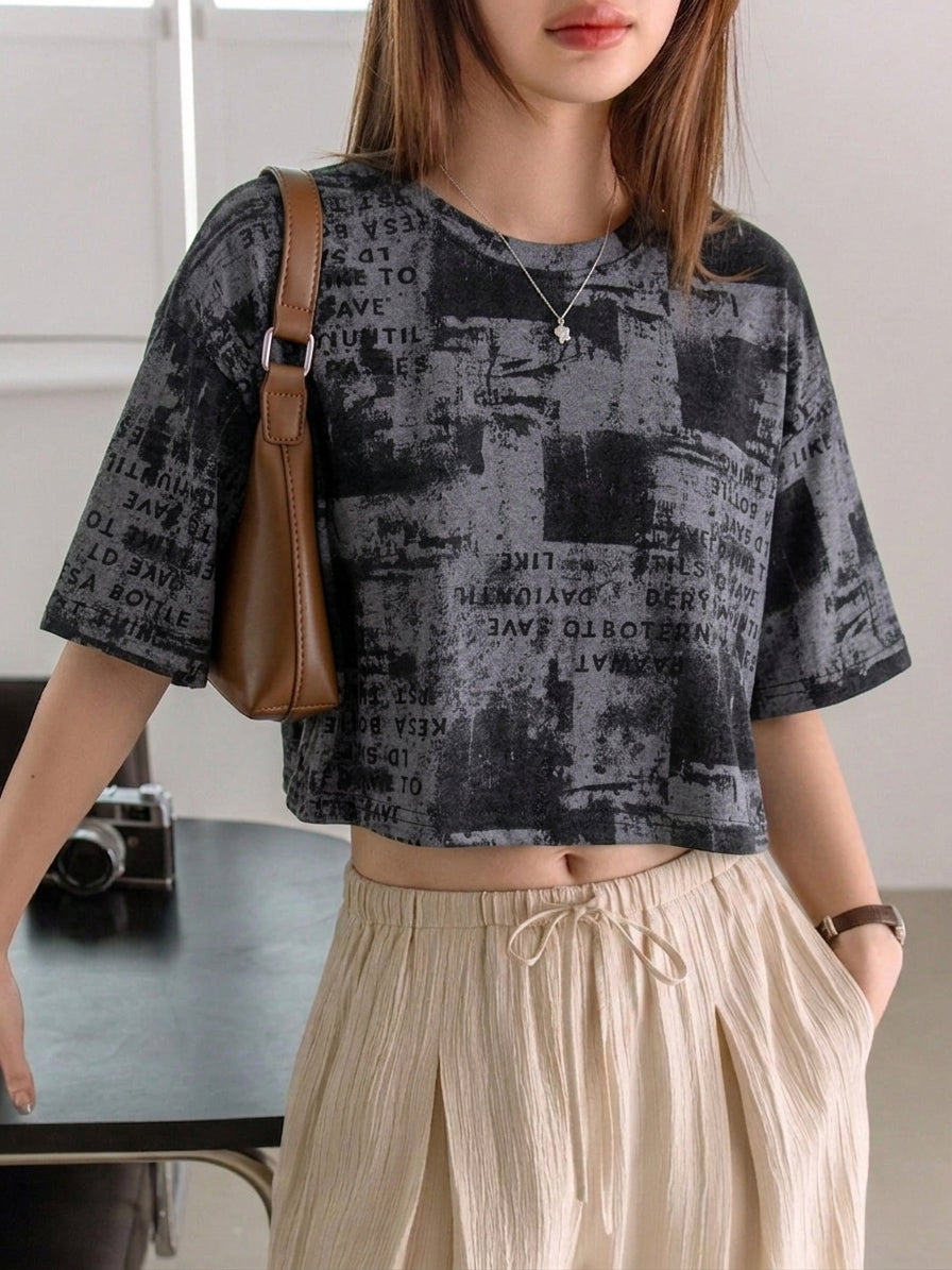 Oversized Crop TShirt