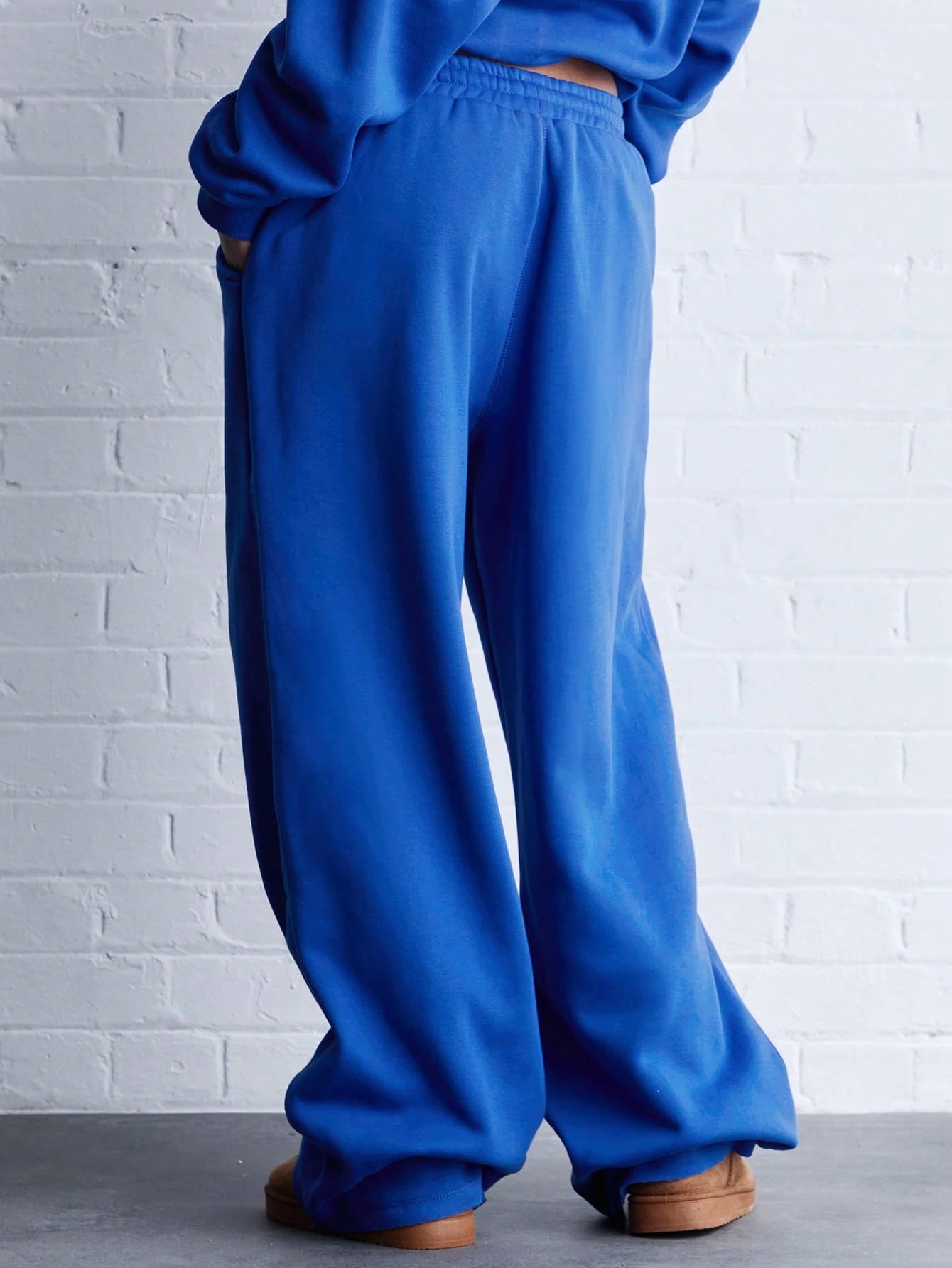 Solid Wide Leg Joggers