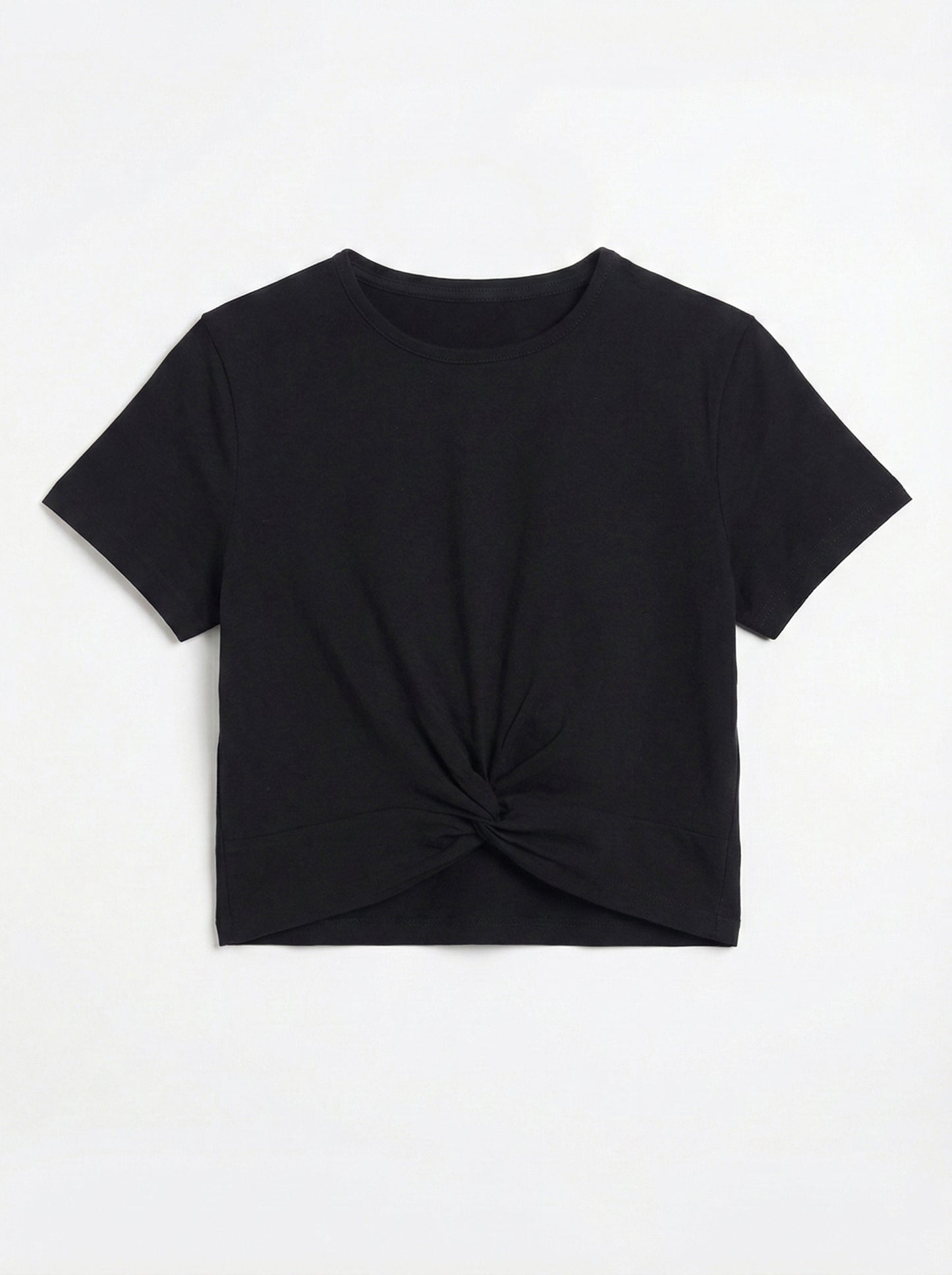 Front Twist Crop T-Shirt