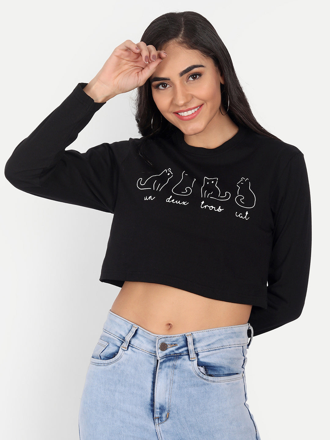 Crop Printed T-Shirt