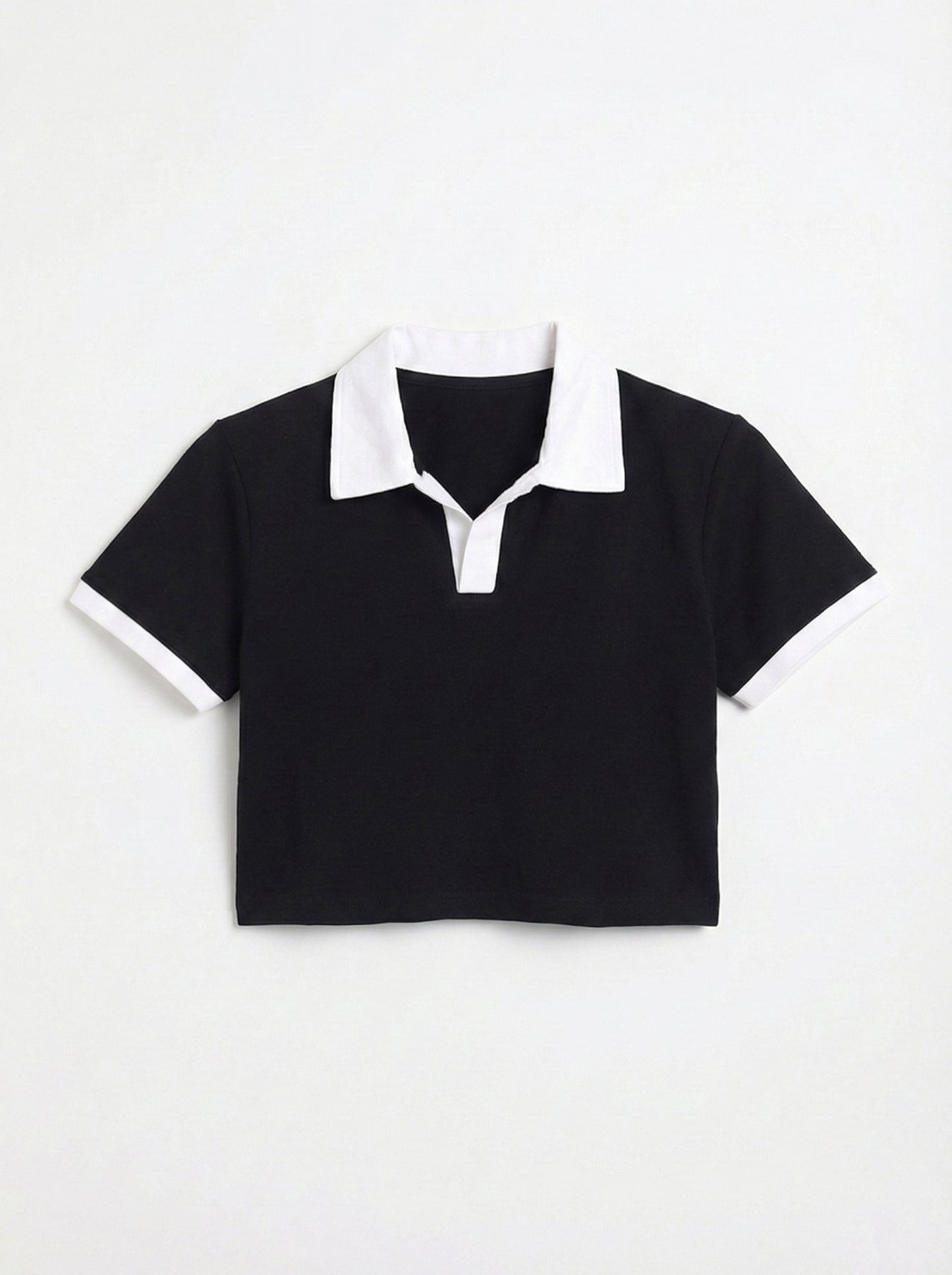 Crop Collar T-Shirt