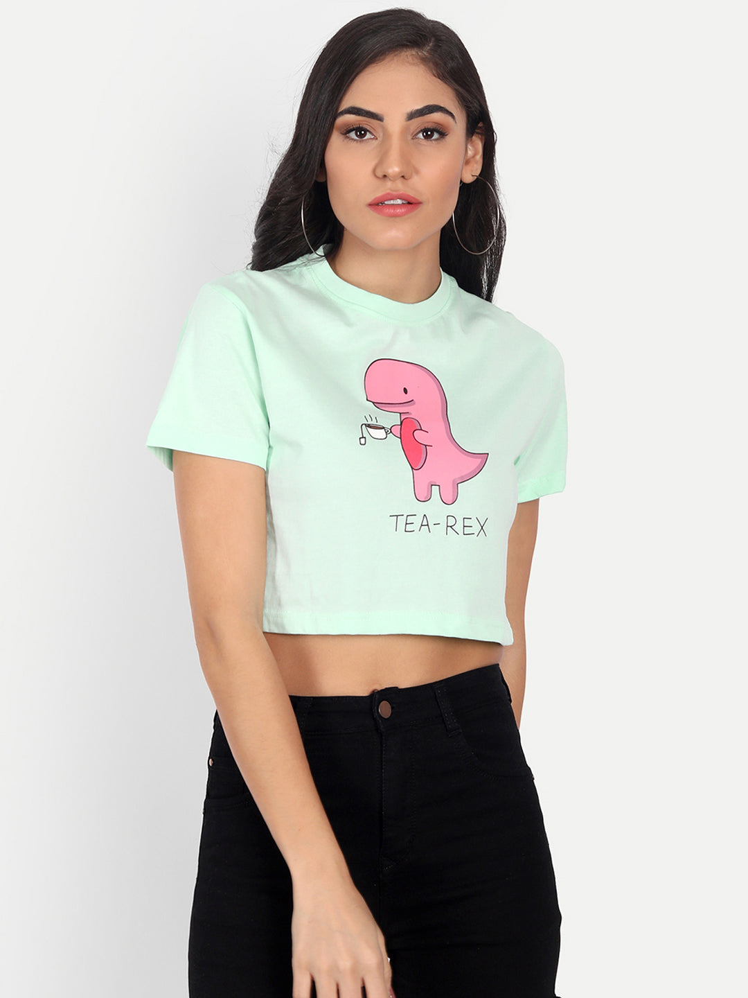 Crop Printed T-Shirt