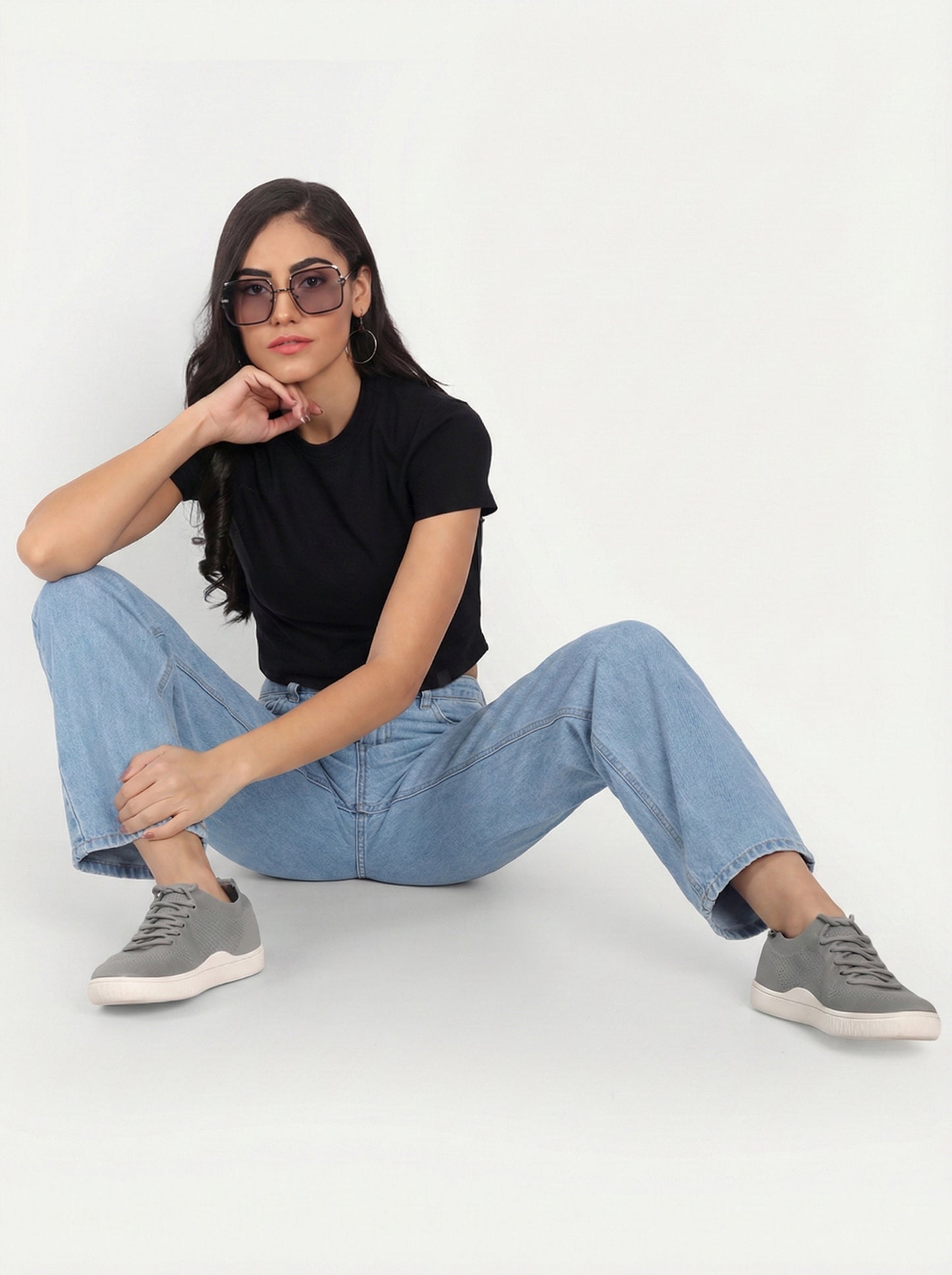 Crop Half Sleeve T-Shirt