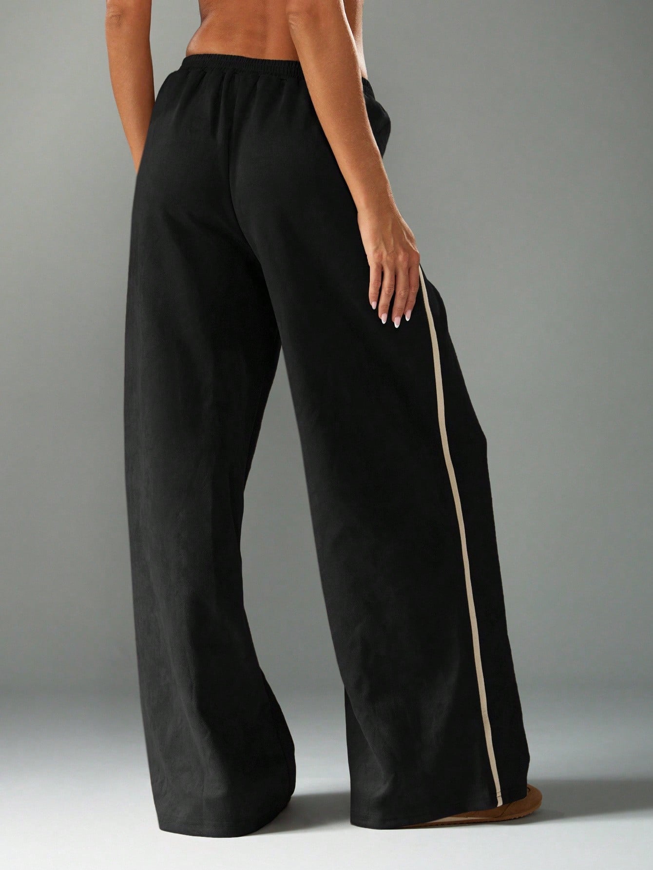 Striped Wide Leg Joggers