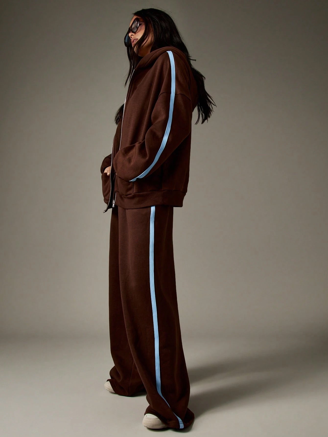 Striped Wide Leg Joggers