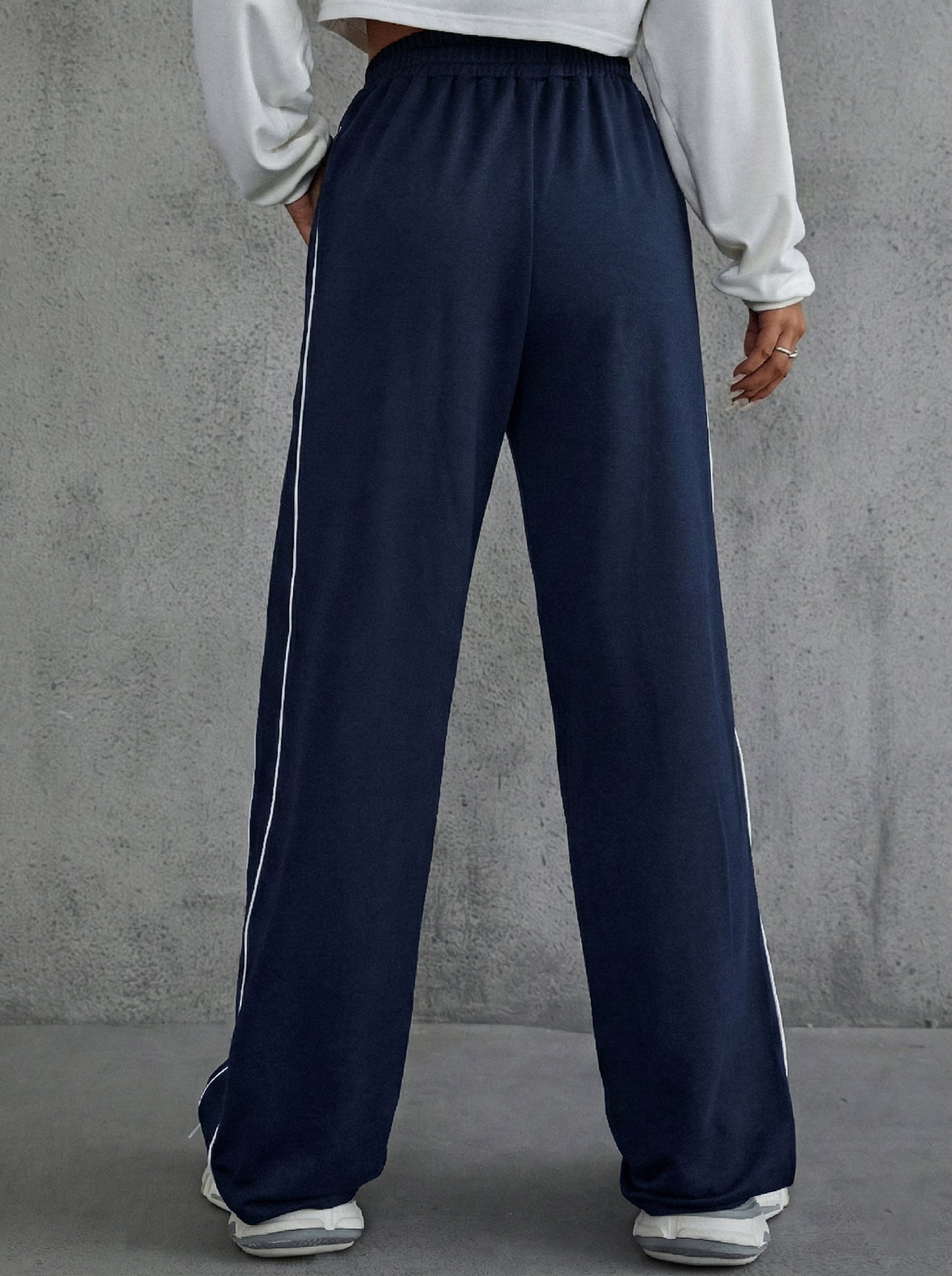 Striped Wide Leg Joggers