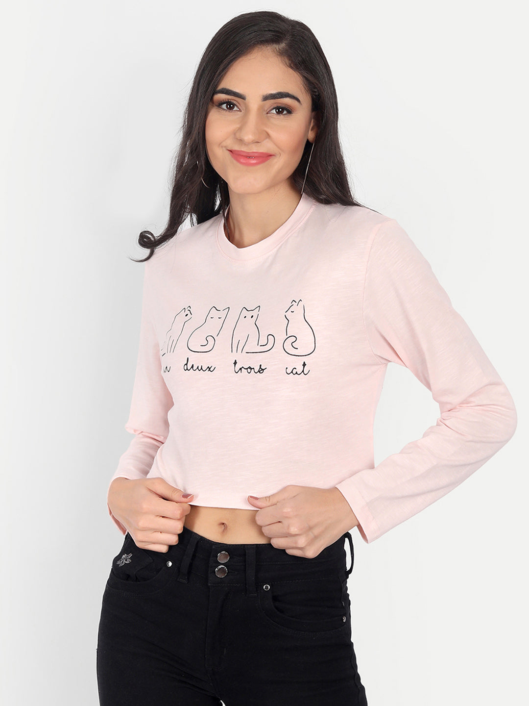 Crop Printed T-Shirt