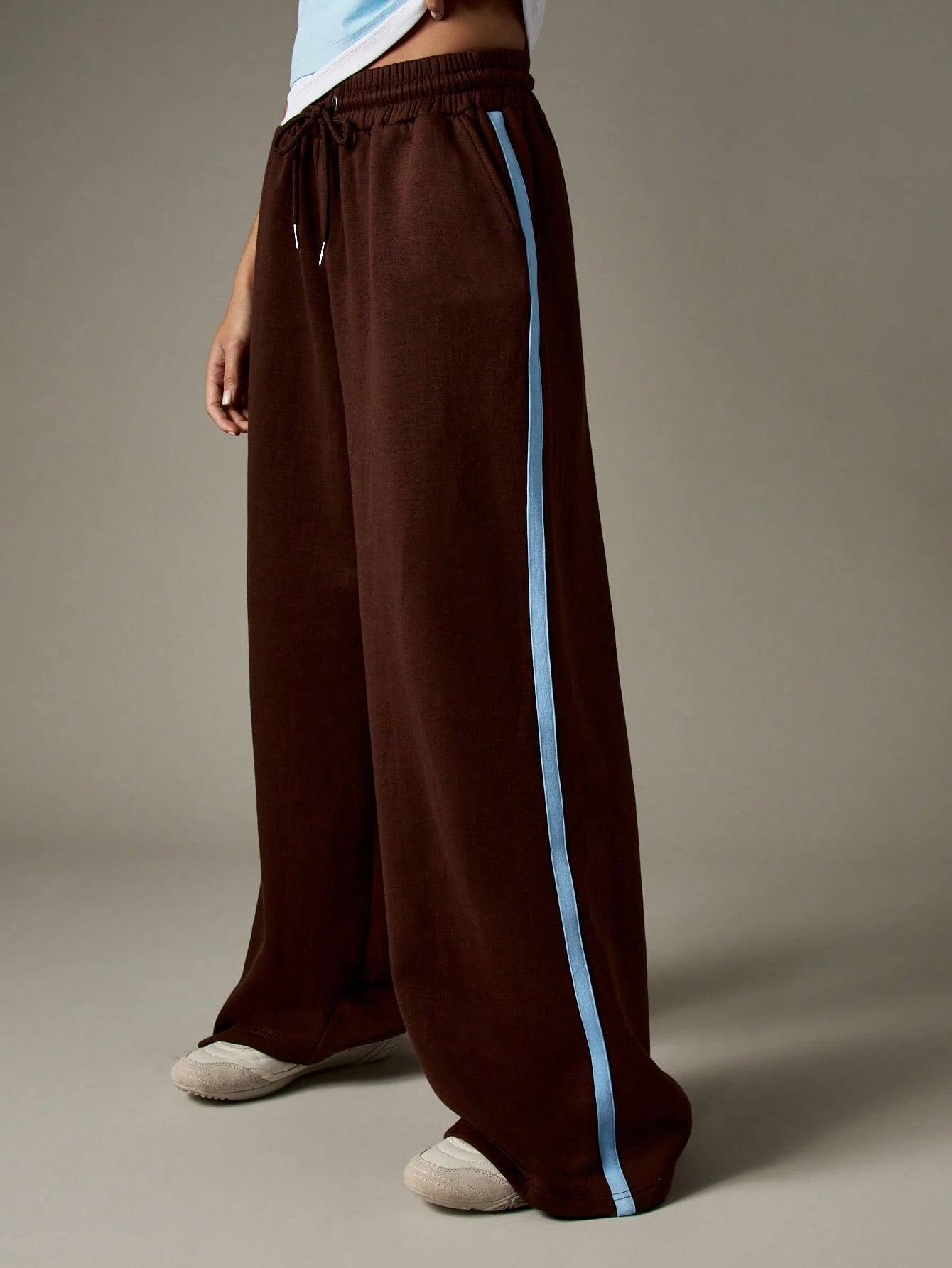 Striped Wide Leg Joggers