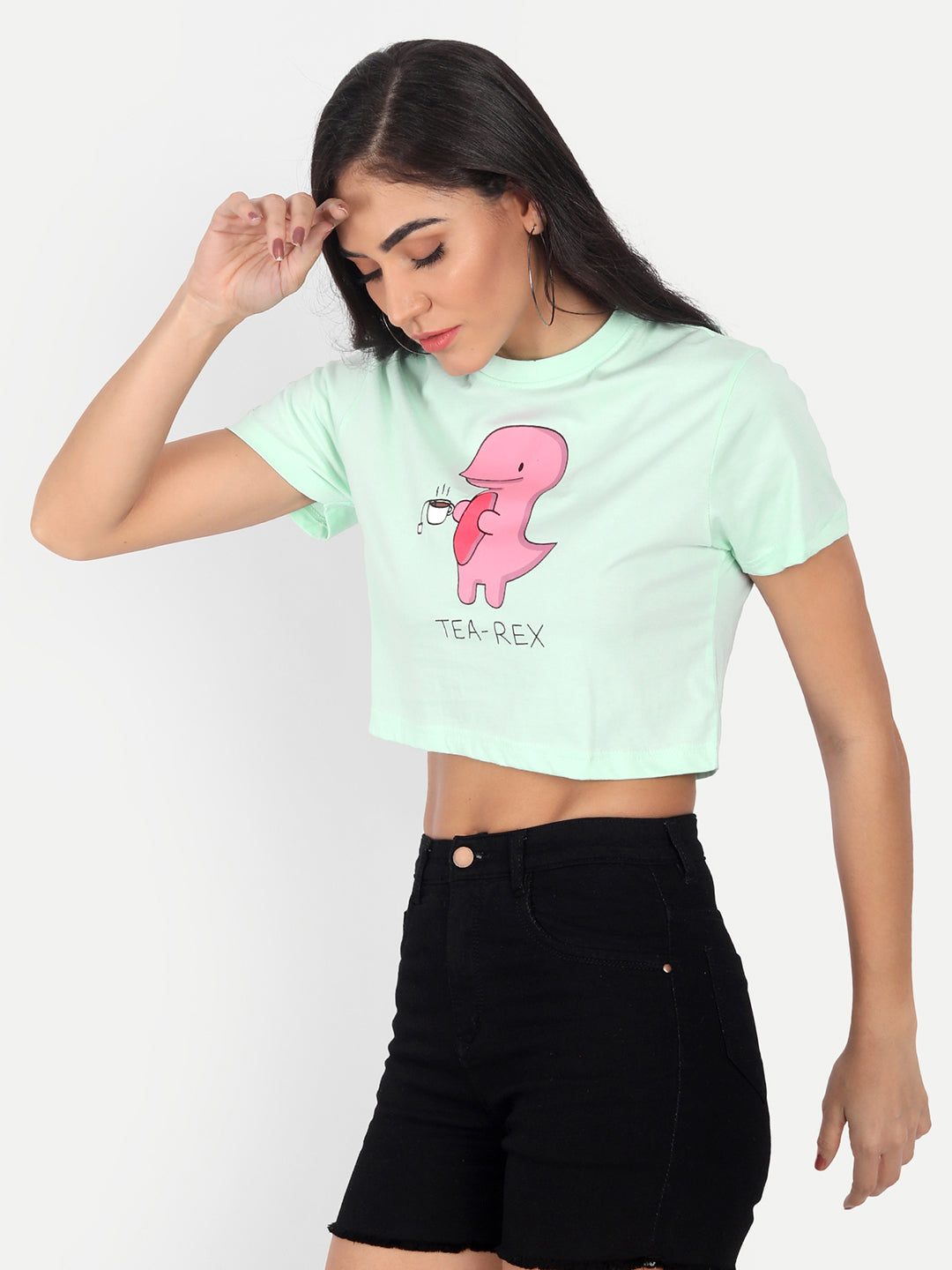 Crop Printed T-Shirt