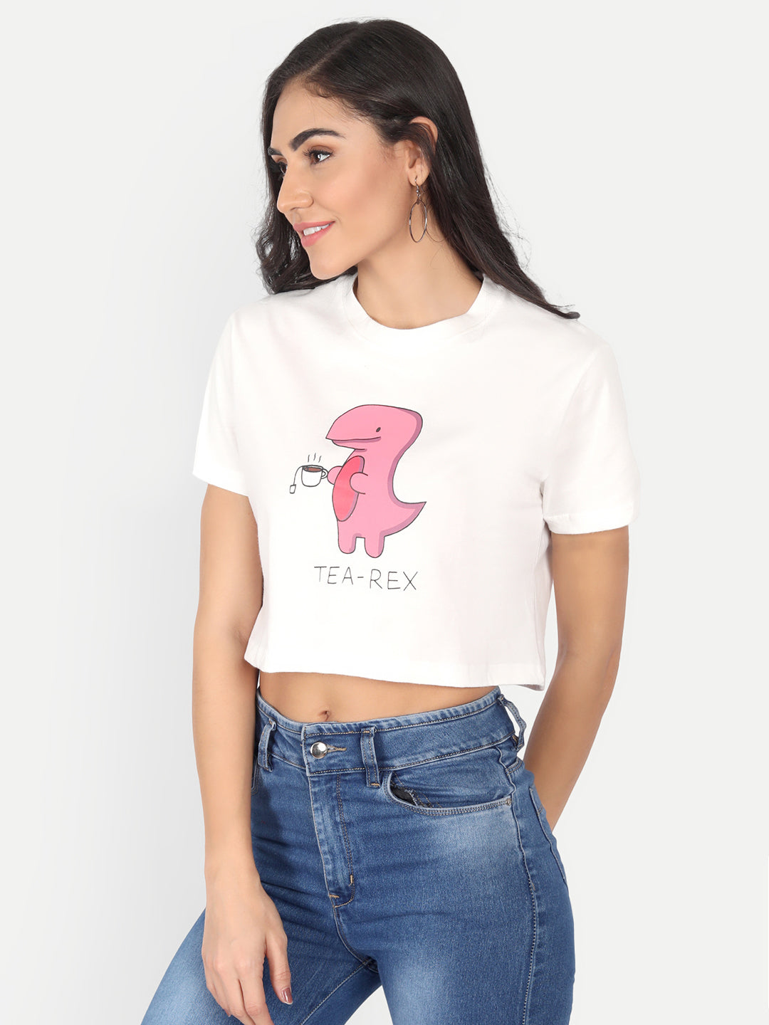 Printed Crop Tshirt
