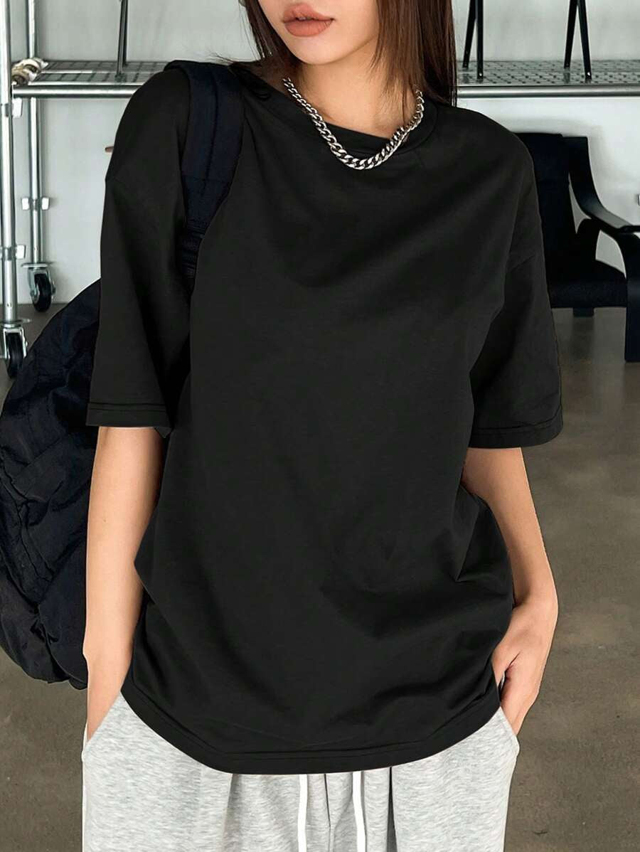 Solid Oversized T-Shirt