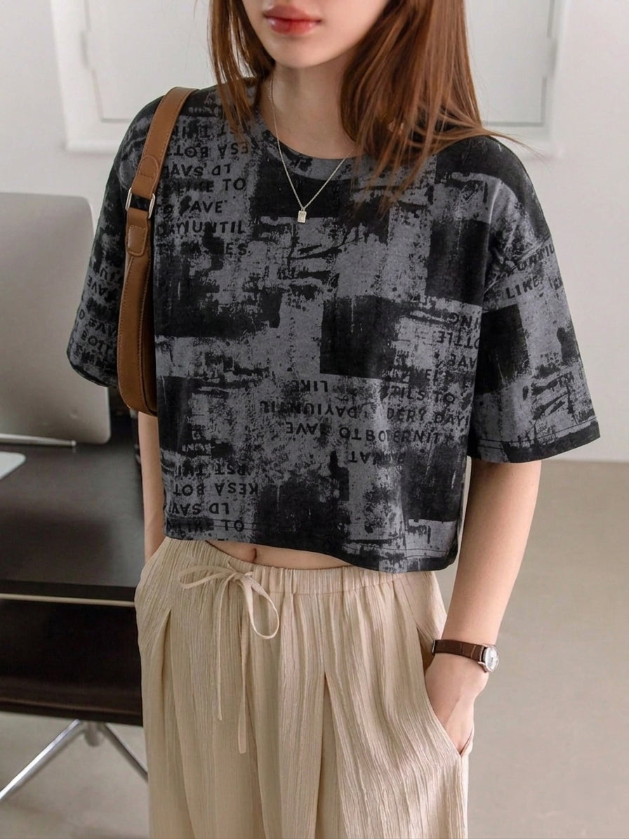 Oversized Crop TShirt