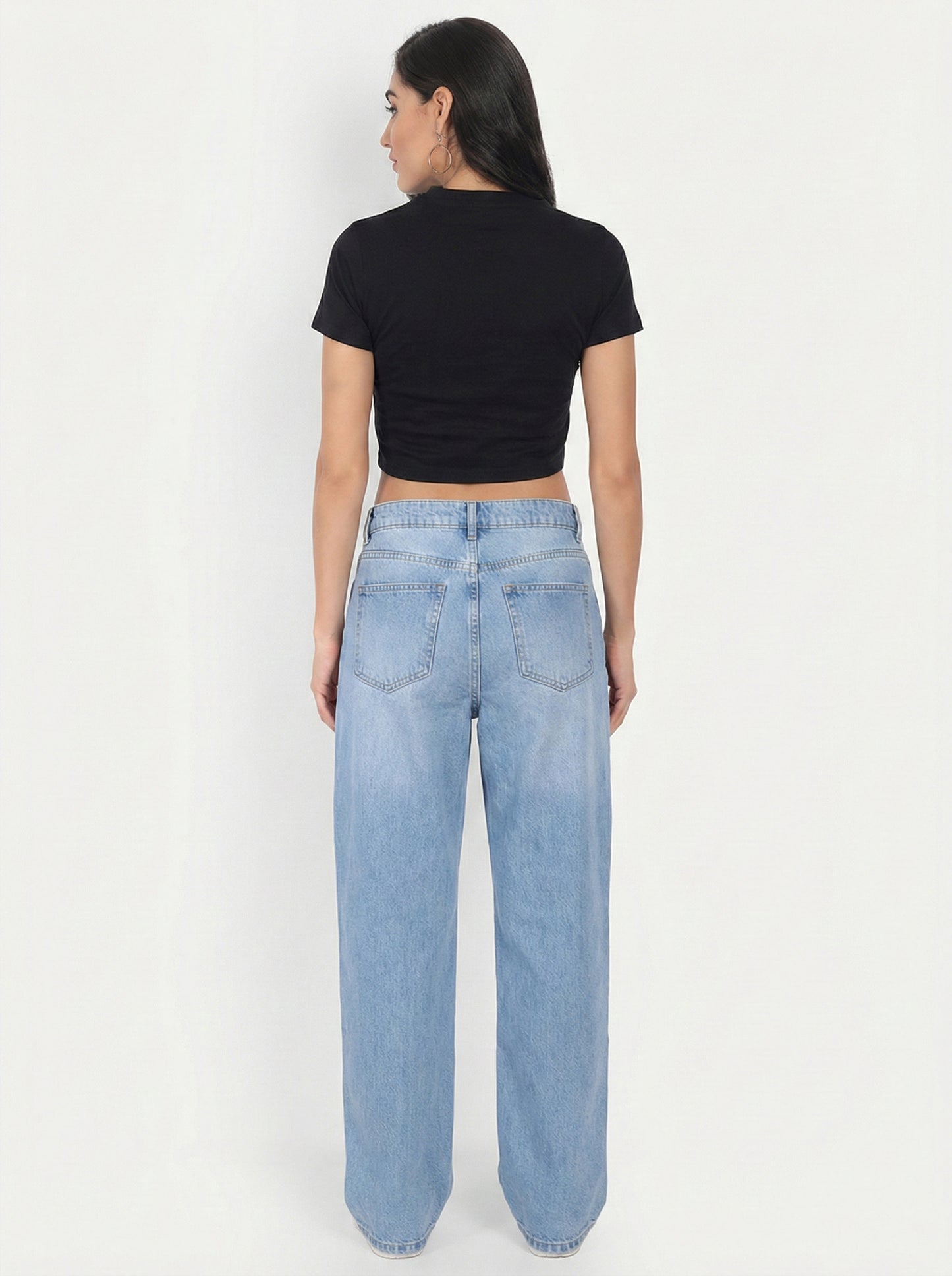 Crop Half Sleeve T-Shirt