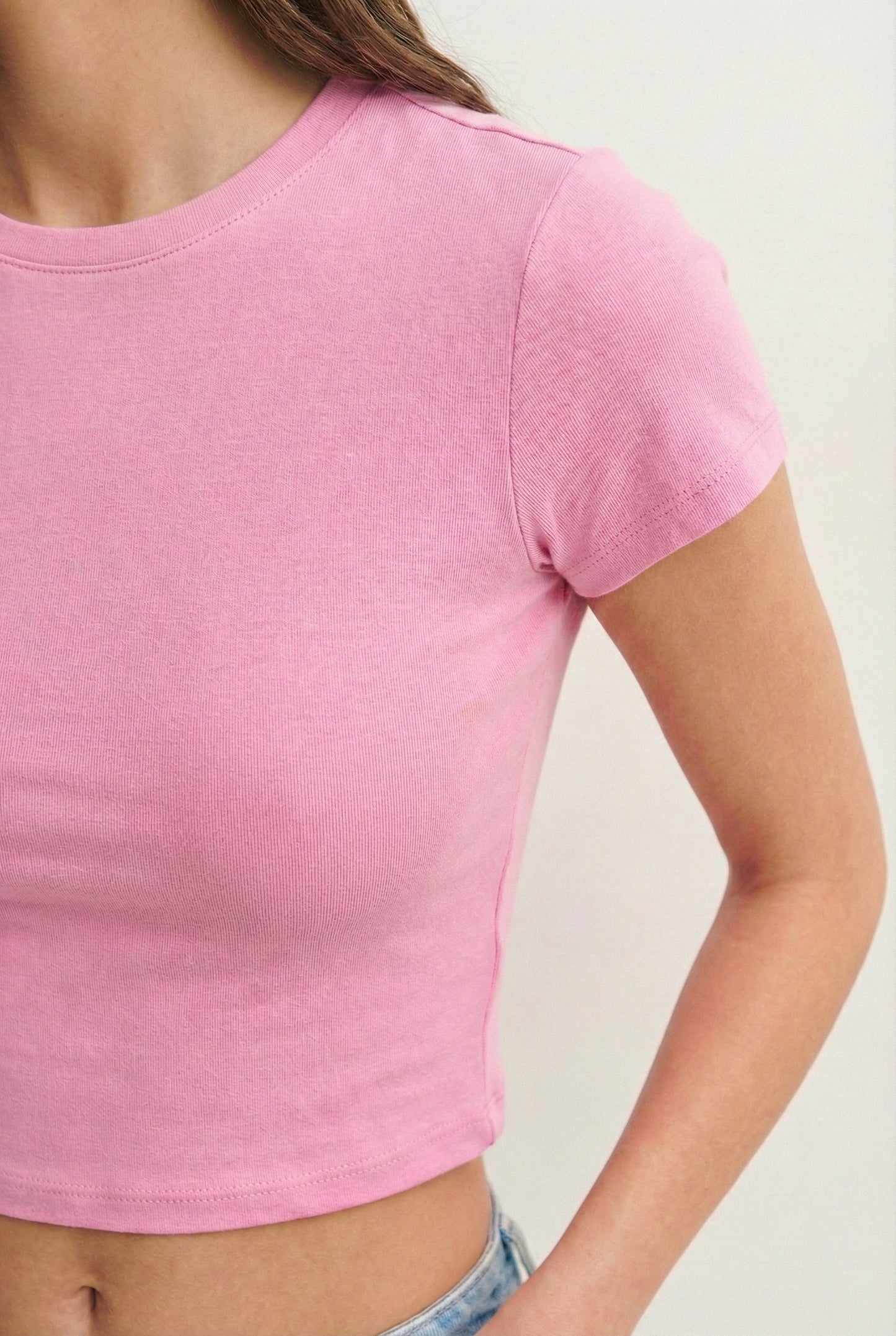 Pink Crop Tshirt