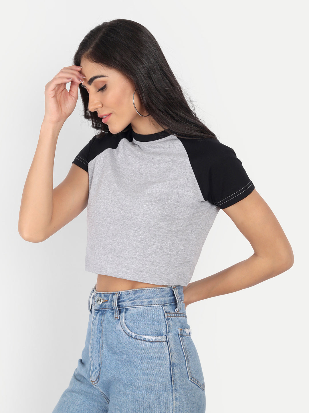 Colorblock Raglan Half Sleeve Tshirt