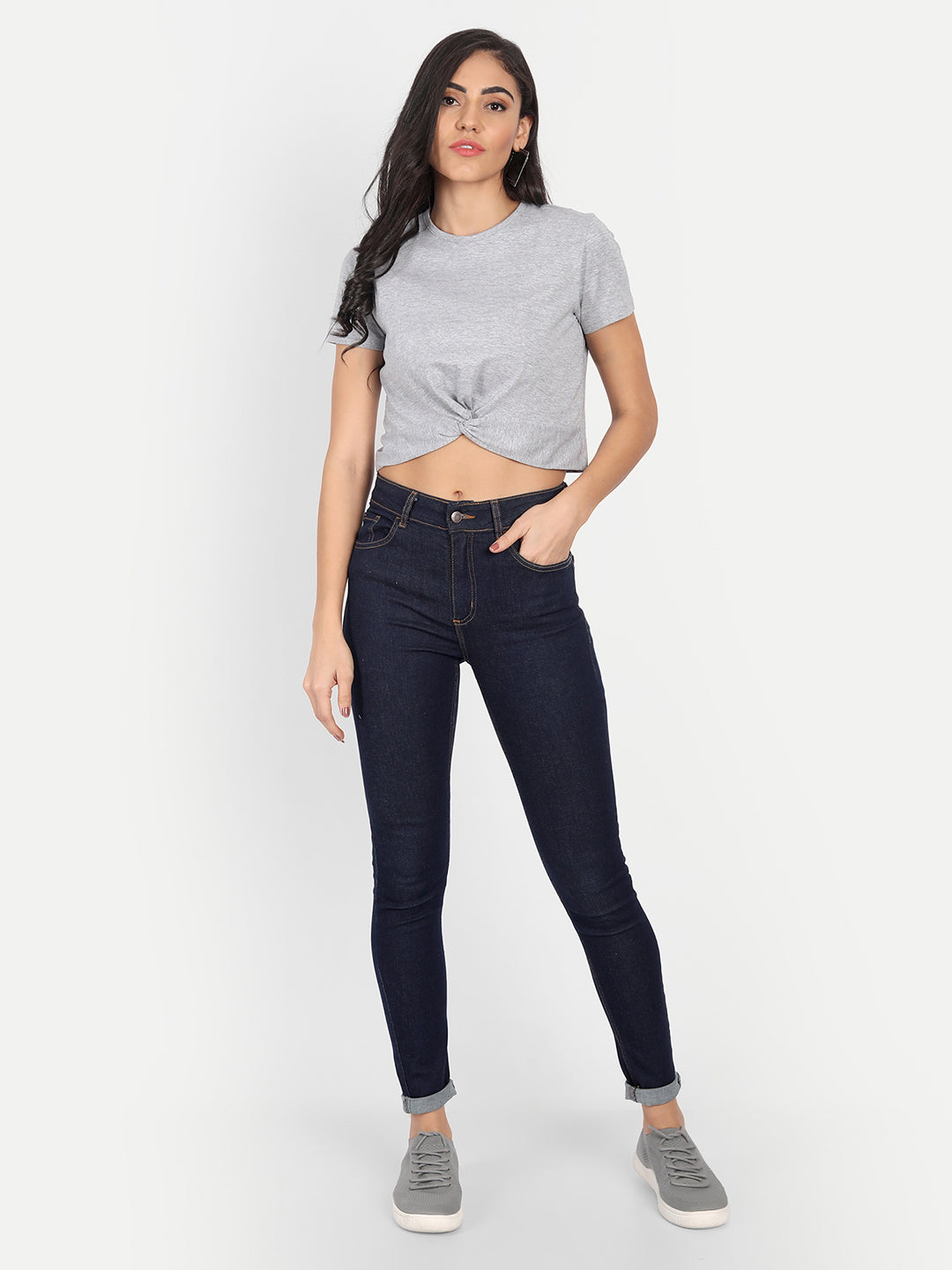 Front Twist Crop T-Shirt