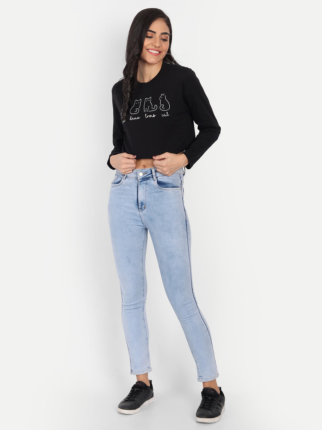 Crop Printed T-Shirt