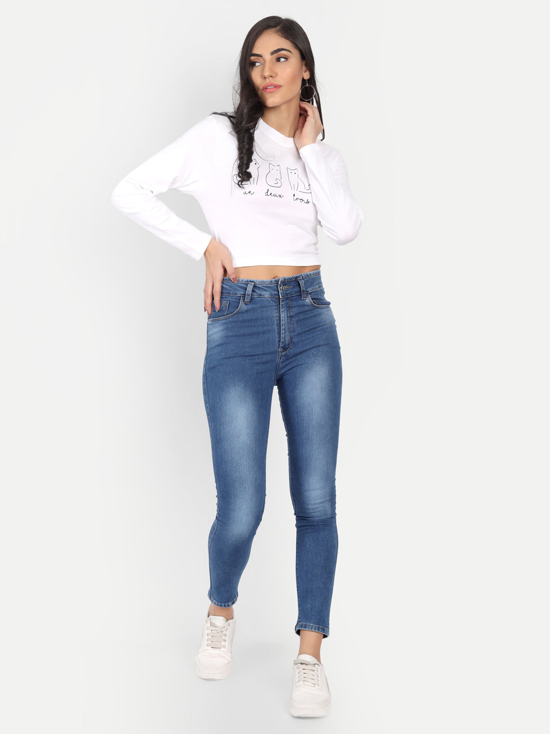 Crop Printed T-Shirt