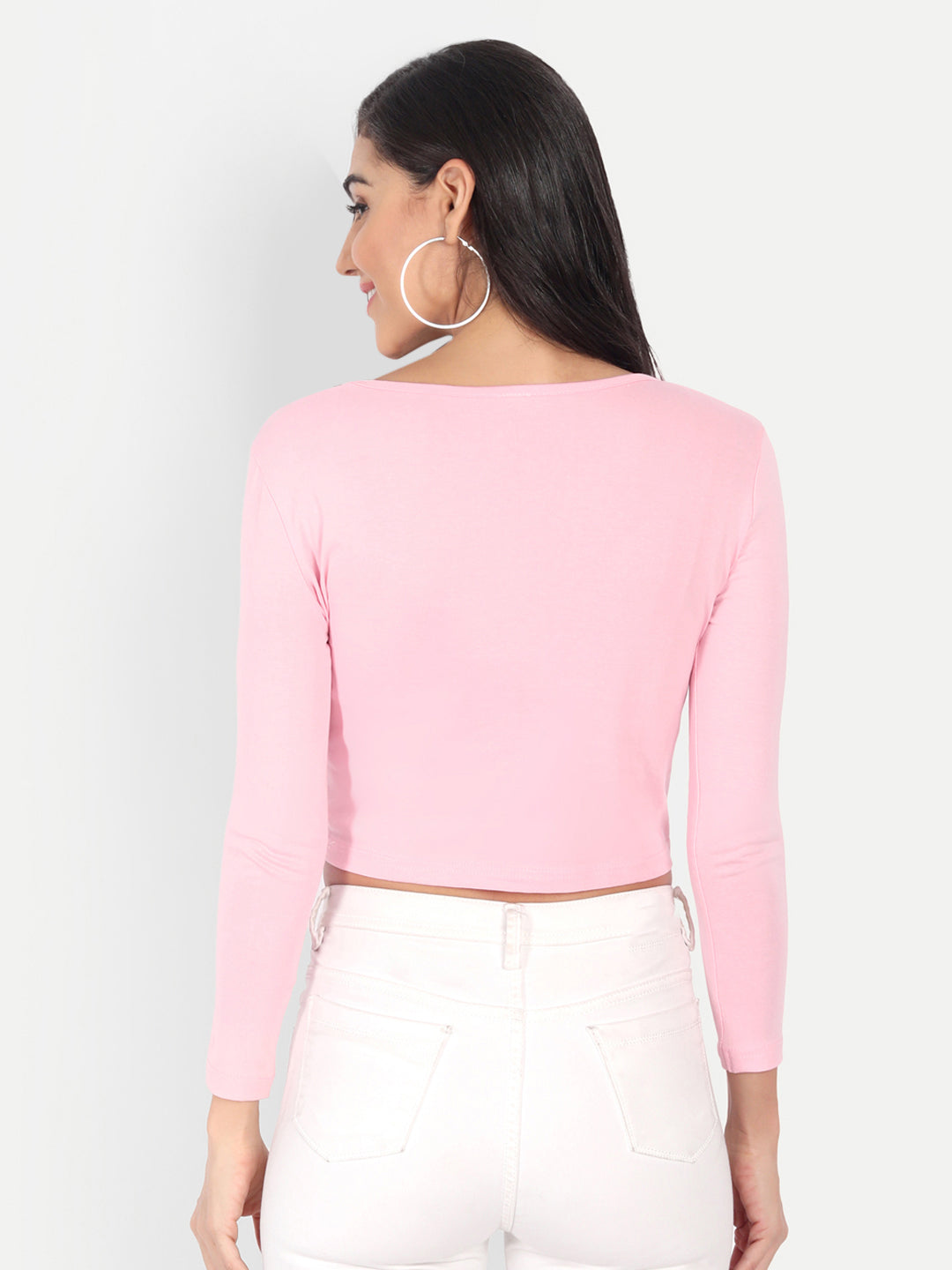 V Neck Crop T-Shirt