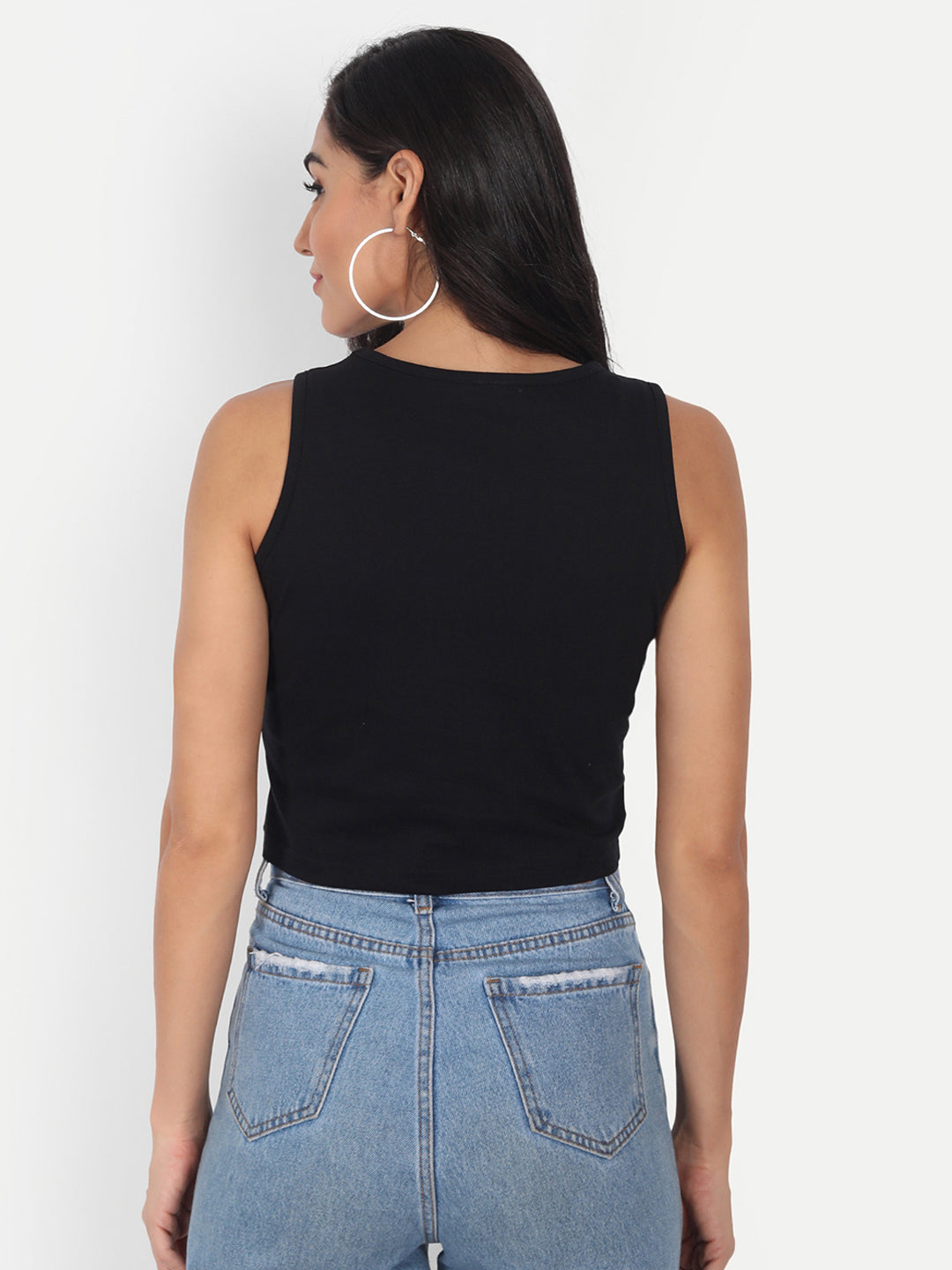 Crop Sleveless T-Shirt