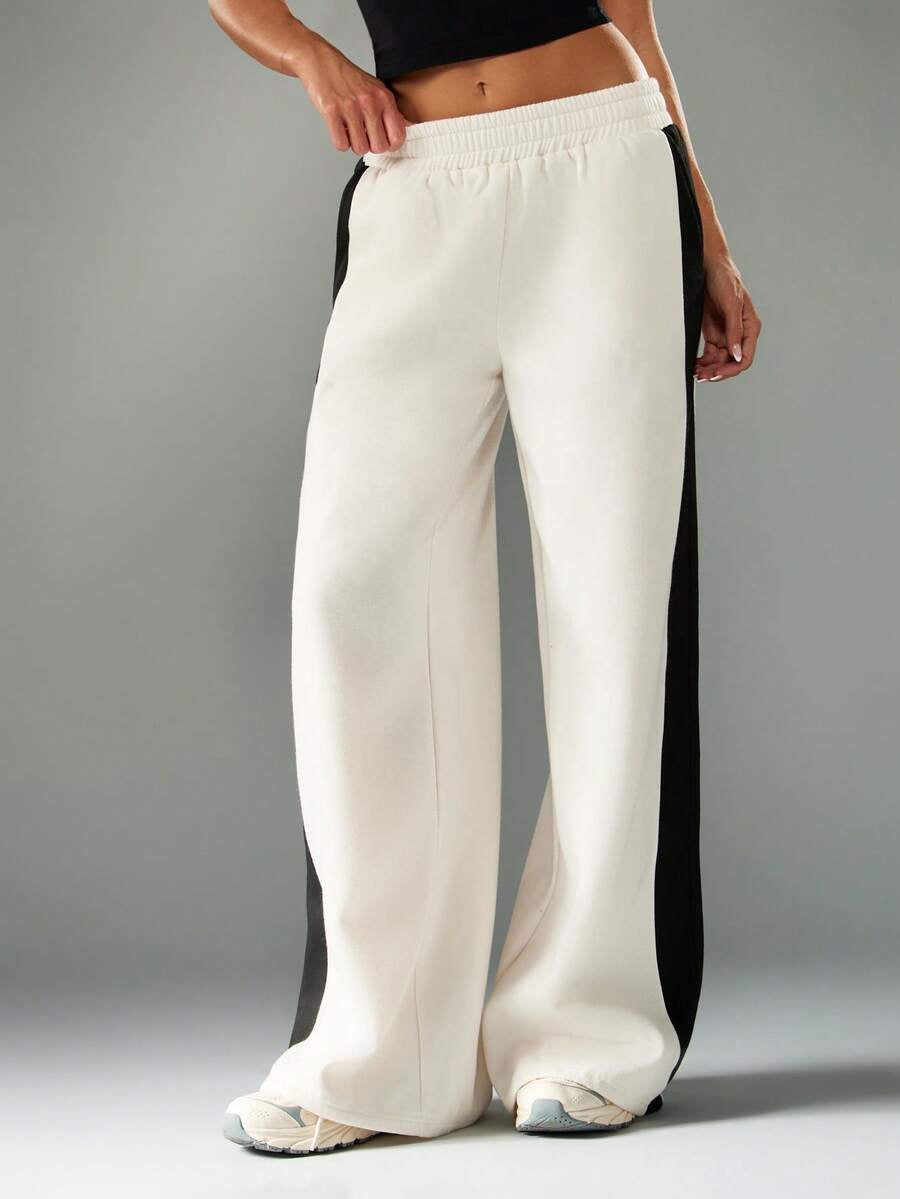 Striped Wide Leg Joggers