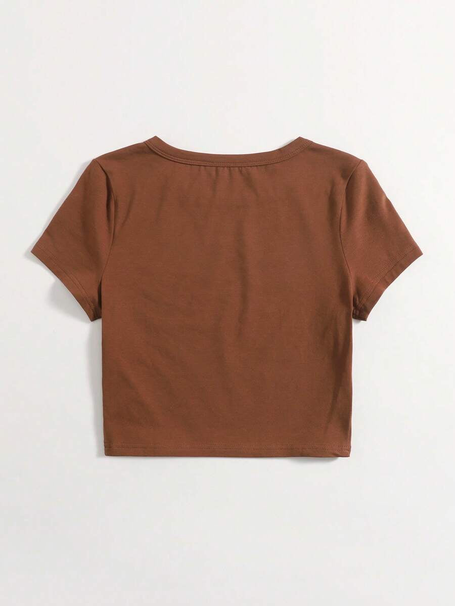 Rust Crop T-Shirt