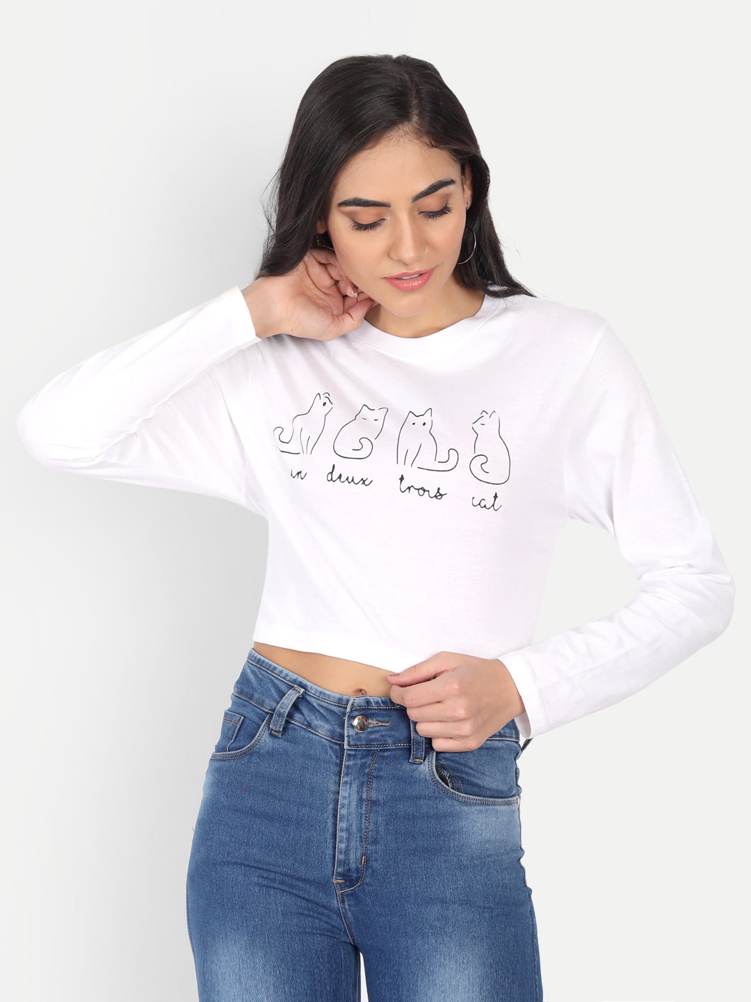 Crop Printed T-Shirt