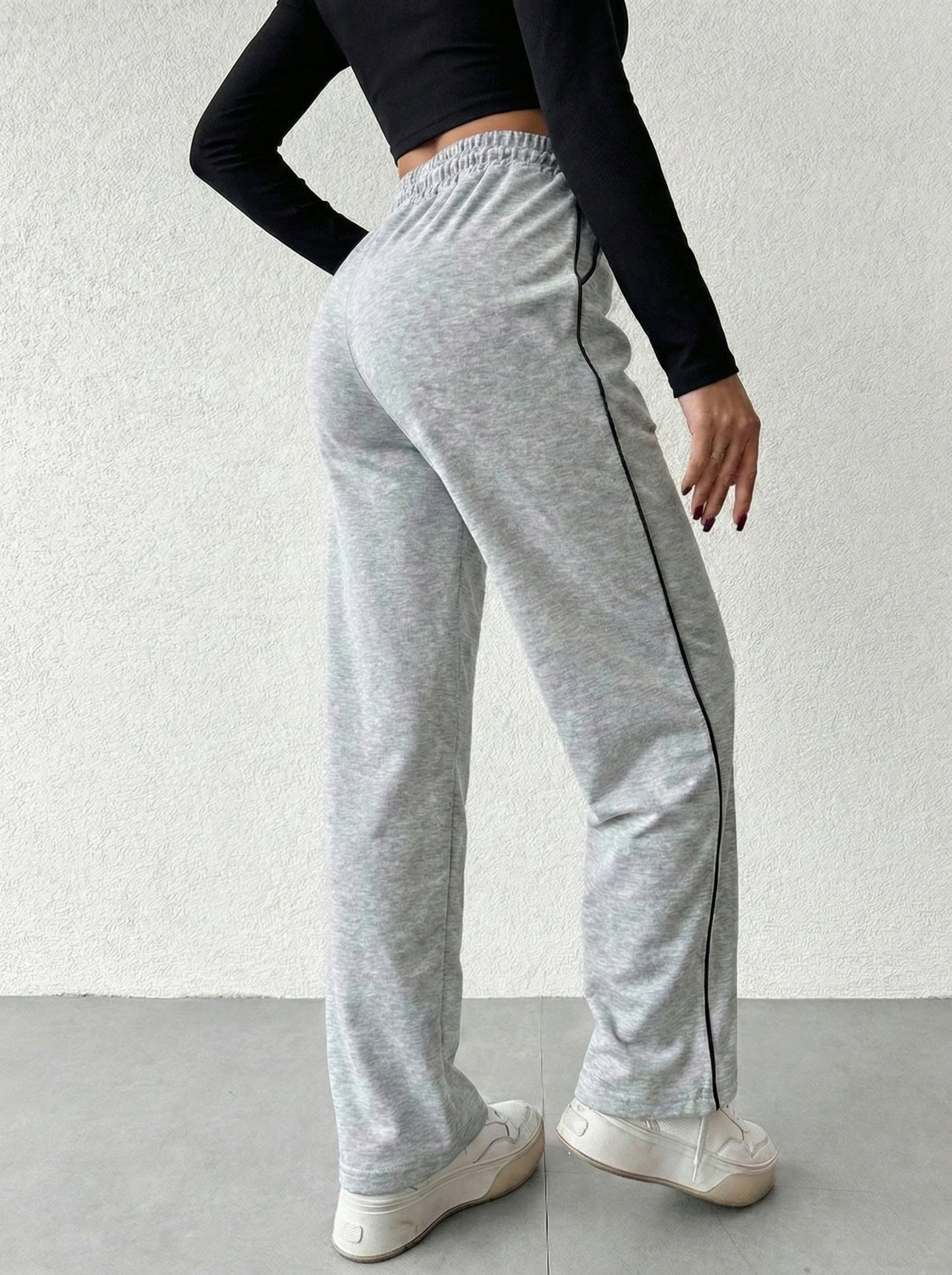 Striped Wide Leg Joggers
